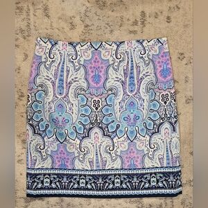 Talbots  Paisley Print Skirt Size 4